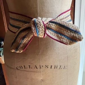 Jute / Cotton Stripe Sash